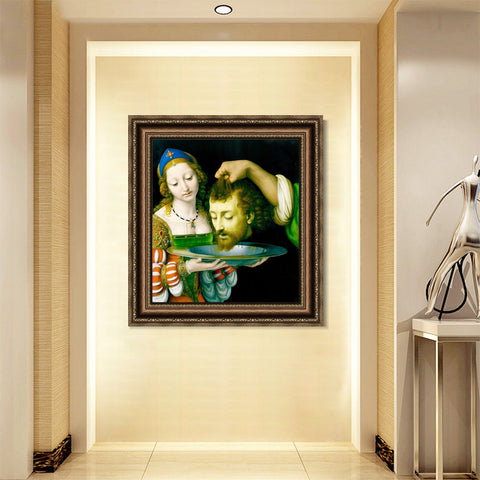 INVIN ART Framed Canvas Art Giclee Print Series#093 by Leonardo da Vinci Wall Art Living Room Home Office Decorations
