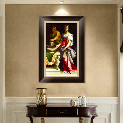 INVIN ART Framed Canvas Art Giclee Print Series#094 by Leonardo da Vinci Wall Art Living Room Home Office Decorations