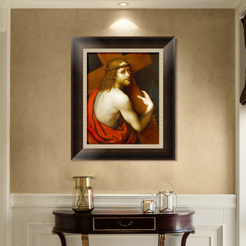 INVIN ART Framed Canvas Art Giclee Print Series#095 by Leonardo da Vinci Wall Art Living Room Home Office Decorations