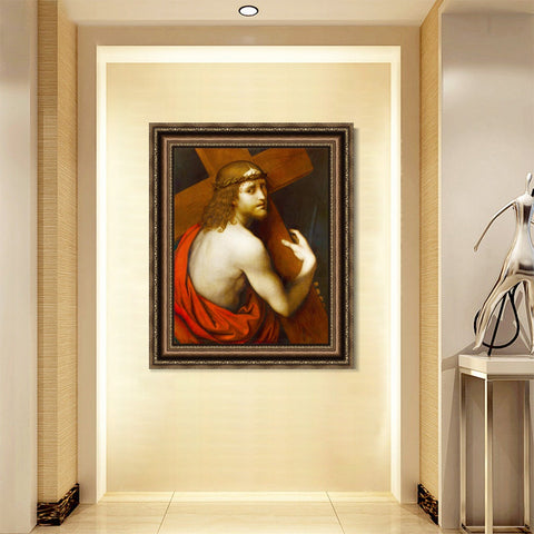 INVIN ART Framed Canvas Art Giclee Print Series#095 by Leonardo da Vinci Wall Art Living Room Home Office Decorations