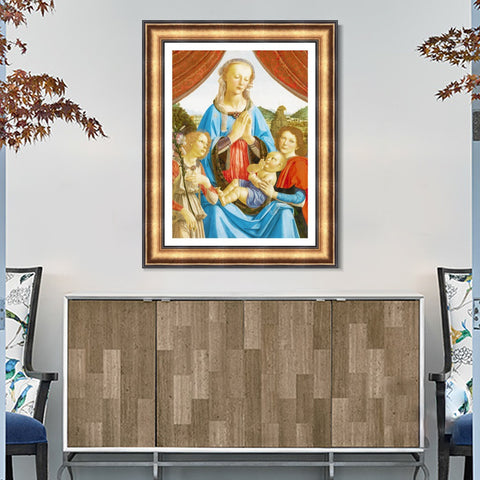 INVIN ART Framed Canvas Art Giclee Print Series#098 by Leonardo da Vinci Wall Art Living Room Home Office Decorations