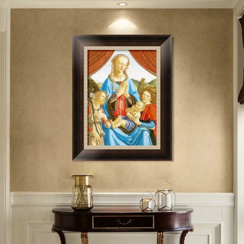 INVIN ART Framed Canvas Art Giclee Print Series#098 by Leonardo da Vinci Wall Art Living Room Home Office Decorations