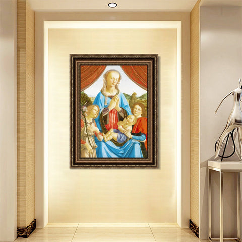 INVIN ART Framed Canvas Art Giclee Print Series#098 by Leonardo da Vinci Wall Art Living Room Home Office Decorations