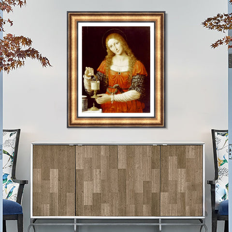 INVIN ART Framed Canvas Art Giclee Print Series#101 by Leonardo da Vinci Wall Art Living Room Home Office Decorations
