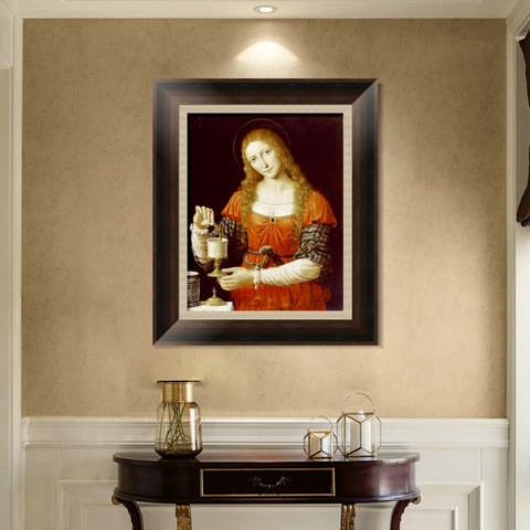 INVIN ART Framed Canvas Art Giclee Print Series#101 by Leonardo da Vinci Wall Art Living Room Home Office Decorations