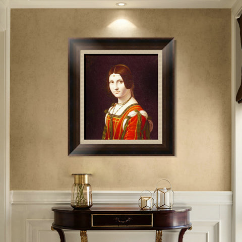 INVIN ART Framed Canvas Art Giclee Print Series#103 by Leonardo da Vinci Wall Art Living Room Home Office Decorations