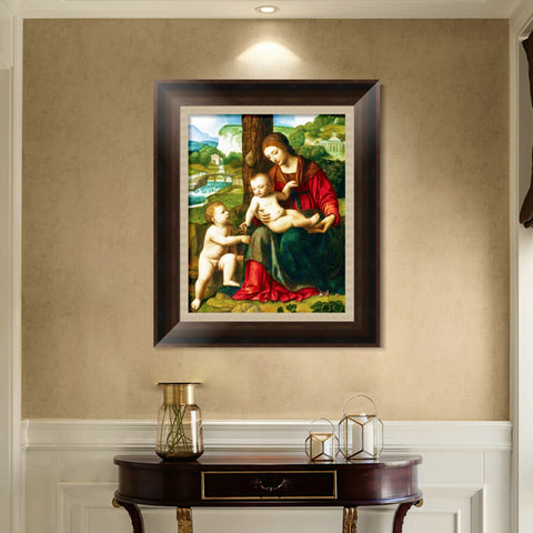 INVIN ART Framed Canvas Art Giclee Print Series#105 by Leonardo da Vinci Wall Art Living Room Home Office Decorations