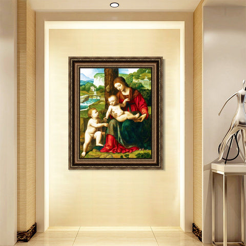 INVIN ART Framed Canvas Art Giclee Print Series#105 by Leonardo da Vinci Wall Art Living Room Home Office Decorations
