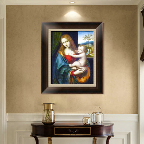 INVIN ART Framed Canvas Art Giclee Print Series#106 by Leonardo da Vinci Wall Art Living Room Home Office Decorations