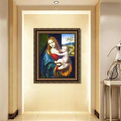 INVIN ART Framed Canvas Art Giclee Print Series#106 by Leonardo da Vinci Wall Art Living Room Home Office Decorations
