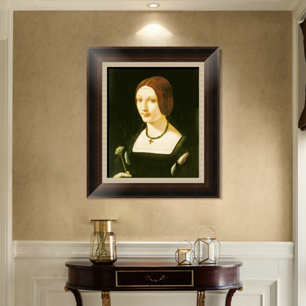 INVIN ART Framed Canvas Art Giclee Print Series#107 by Leonardo da Vinci Wall Art Living Room Home Office Decorations