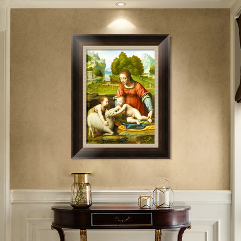 INVIN ART Framed Canvas Art Giclee Print Series#108 by Leonardo da Vinci Wall Art Living Room Home Office Decorations