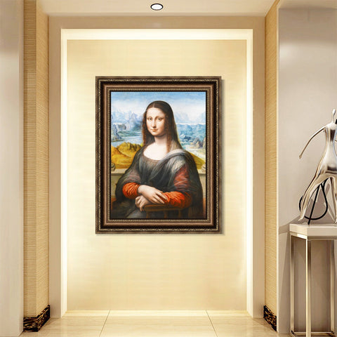 INVIN ART Framed Canvas Art Giclee Print Series#110 by Leonardo da Vinci Wall Art Living Room Home Office Decorations