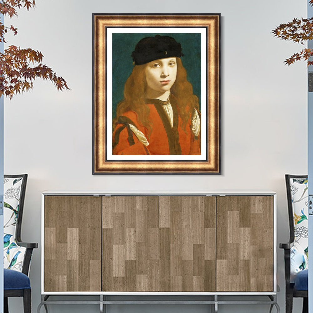 INVIN ART Framed Canvas Art Giclee Print Series#111 by Leonardo da Vinci Wall Art Living Room Home Office Decorations