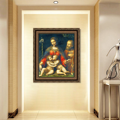 INVIN ART Framed Canvas Art Giclee Print Series#113 by Leonardo da Vinci Wall Art Living Room Home Office Decorations
