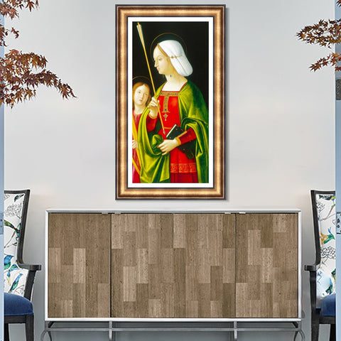 INVIN ART Framed Canvas Art Giclee Print Series#117 by Leonardo da Vinci Wall Art Living Room Home Office Decorations