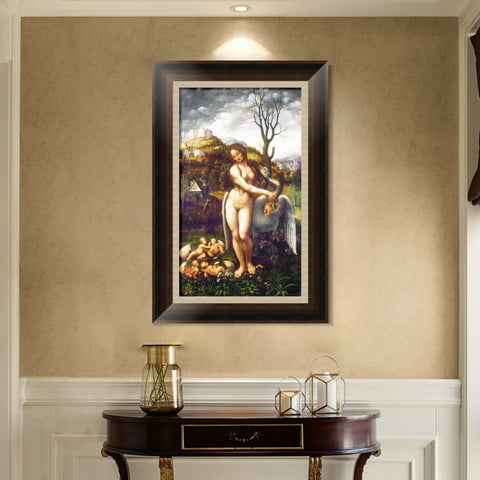 INVIN ART Framed Canvas Art Giclee Print Series#121 by Leonardo da Vinci Wall Art Living Room Home Office Decorations