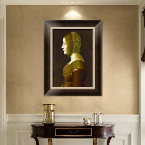 INVIN ART Framed Canvas Art Giclee Print Series#122 by Leonardo da Vinci Wall Art Living Room Home Office Decorations