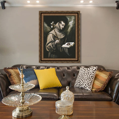 INVIN ART Framed Canvas Art Giclee Print Series#024 by El Greco Wall Art Living Room Home Office Decorations