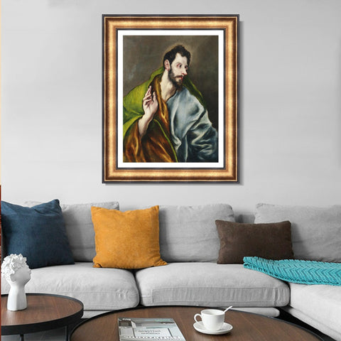 INVIN ART Framed Canvas Art Giclee Print Santo Tomás by El Greco Wall Art Living Room Home Office Decorations