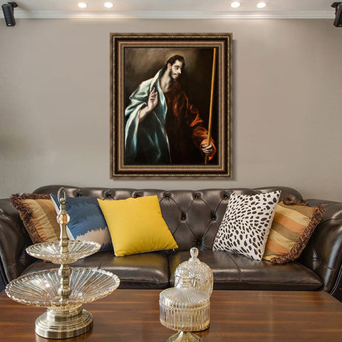 INVIN ART Framed Canvas Art Giclee Print Series#037 by El Greco Wall Art Living Room Home Office Decorations