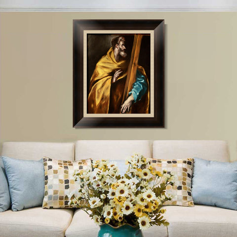 INVIN ART Framed Canvas Art Giclee Print Series#041 by El Greco Wall Art Living Room Home Office Decorations