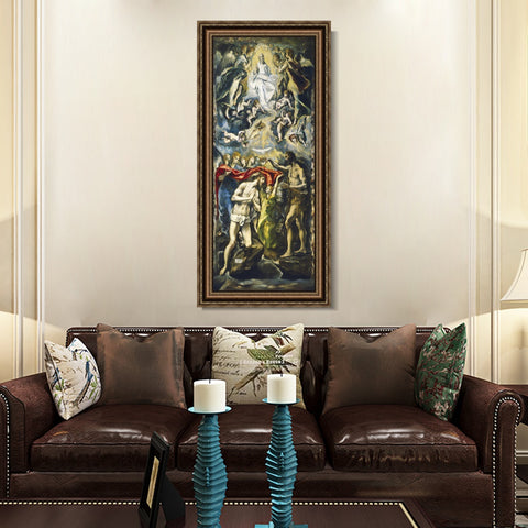 INVIN ART Framed Canvas Art Giclee Print Series#050 by El Greco Wall Art Living Room Home Office Decorations