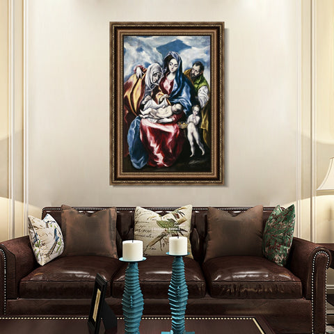 INVIN ART Framed Canvas Art Giclee Print Series#052 by El Greco Wall Art Living Room Home Office Decorations