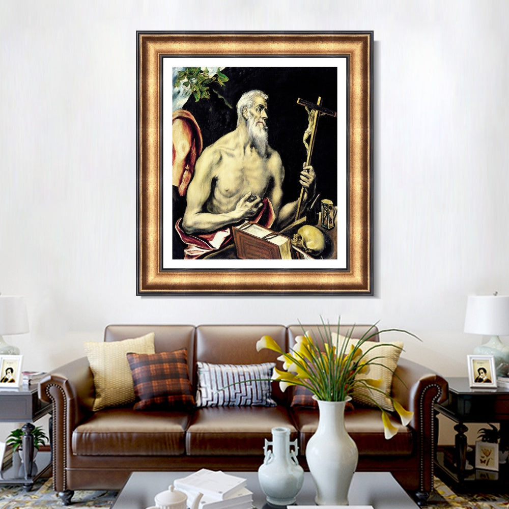 INVIN ART Framed Canvas Art Giclee Print Series#053 by El Greco Wall Art