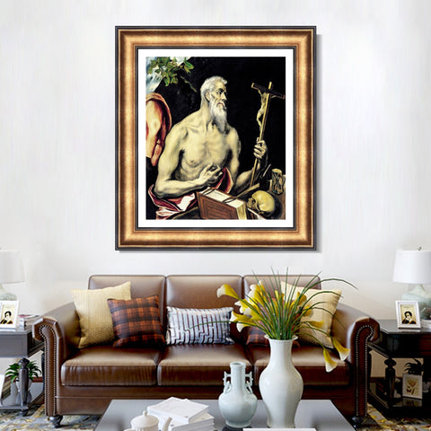 INVIN ART Framed Canvas Art Giclee Print Series#053 by El Greco Wall Art Living Room Home Office Decorations