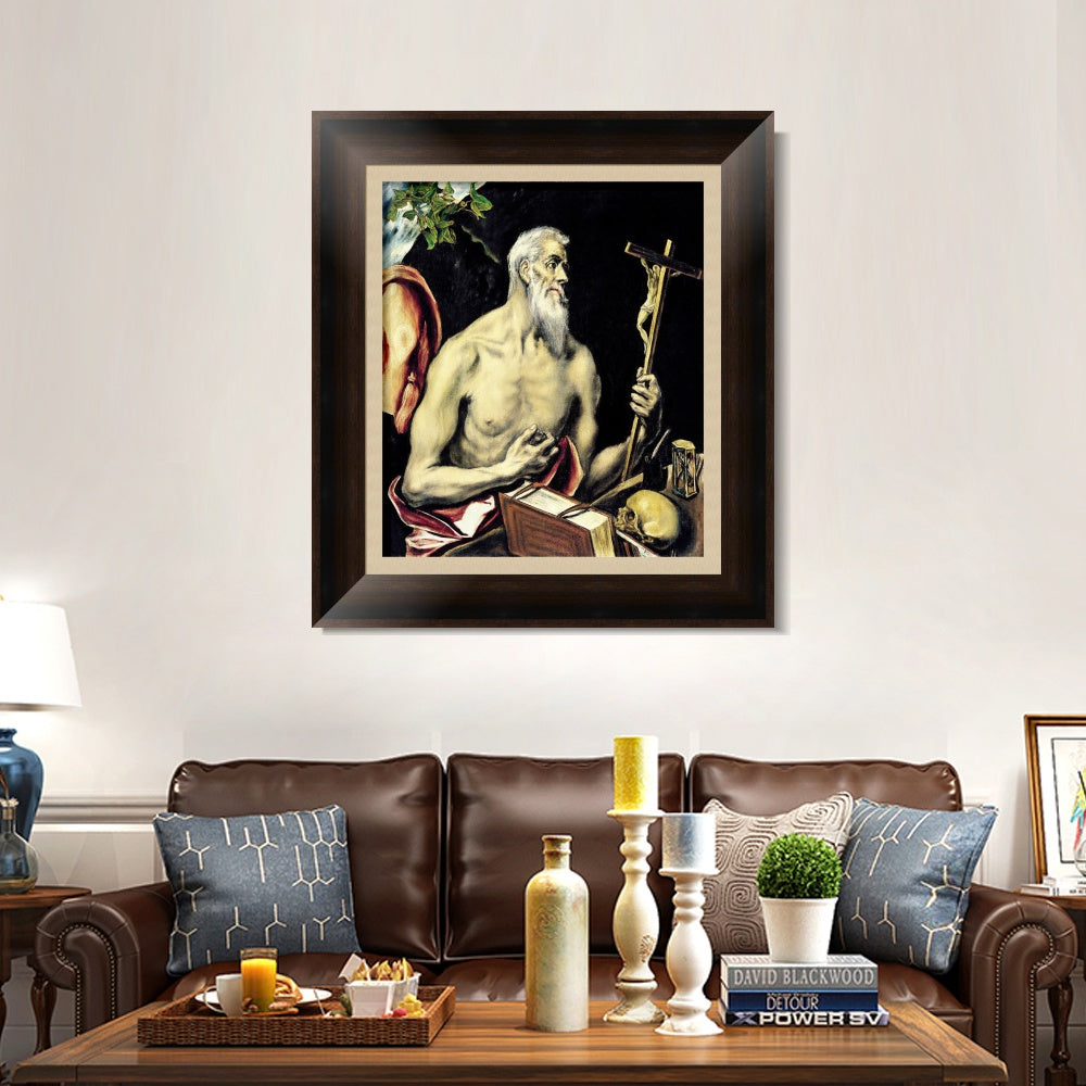 INVIN ART Framed Canvas Art Giclee Print Series#053 by El Greco Wall Art