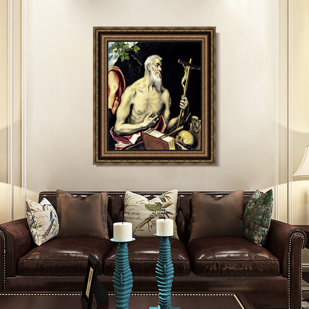 INVIN ART Framed Canvas Art Giclee Print Series#053 by El Greco Wall Art