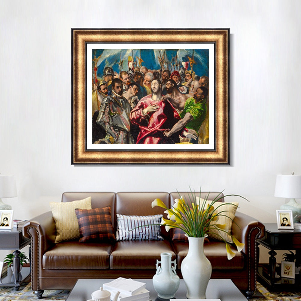 INVIN ART Framed Canvas Art Giclee Print Series#064 by El Greco Wall Art