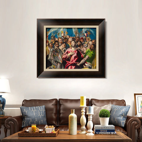 INVIN ART Framed Canvas Art Giclee Print Series#064 by El Greco Wall Art Living Room Home Office Decorations