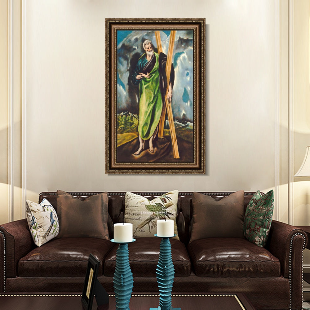 INVIN ART Framed Canvas Art Giclee Print Series#073 by El Greco Wall Art