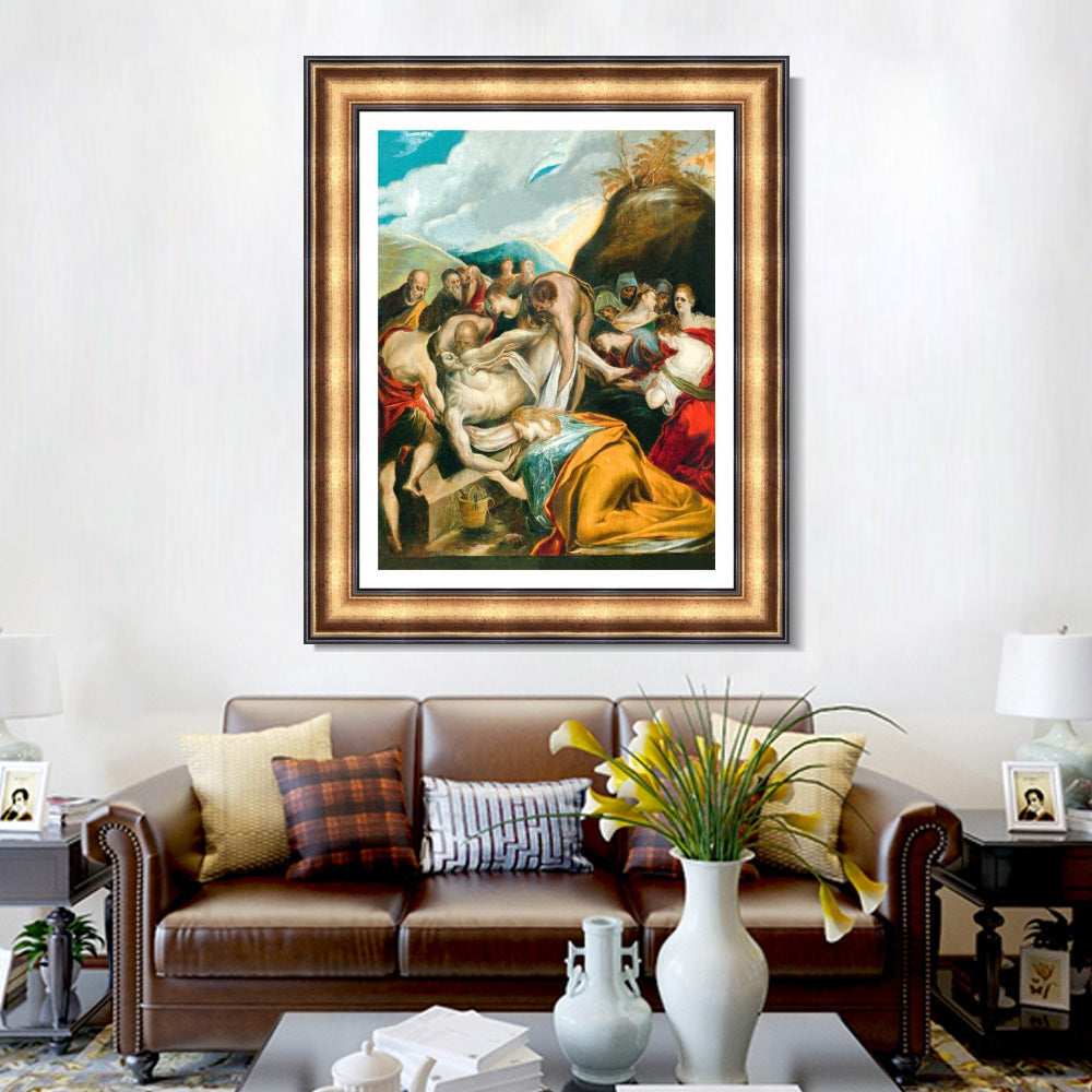 INVIN ART Framed Canvas Art Giclee Print Series#077 by El Greco Wall Art