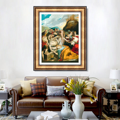 INVIN ART Framed Canvas Art Giclee Print Series#077 by El Greco Wall Art Living Room Home Office Decorations