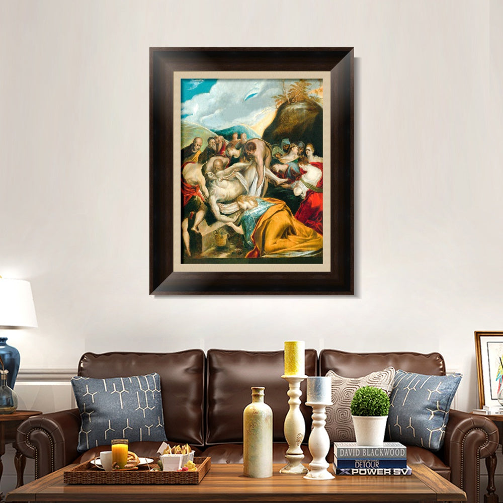 INVIN ART Framed Canvas Art Giclee Print Series#077 by El Greco Wall Art