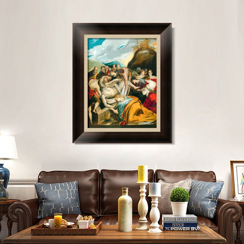 INVIN ART Framed Canvas Art Giclee Print Series#077 by El Greco Wall Art Living Room Home Office Decorations