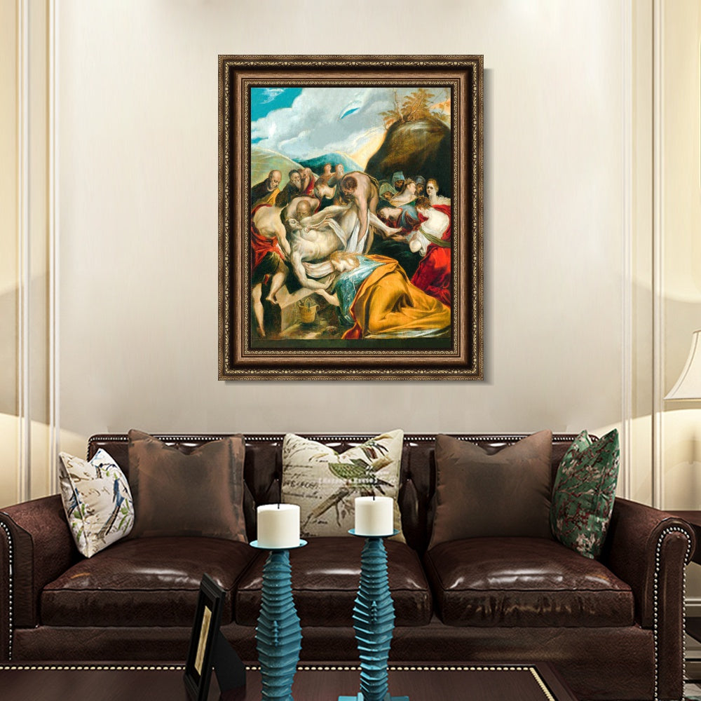 INVIN ART Framed Canvas Art Giclee Print Series#077 by El Greco Wall Art