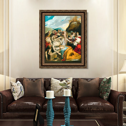 INVIN ART Framed Canvas Art Giclee Print Series#077 by El Greco Wall Art Living Room Home Office Decorations