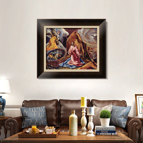 INVIN ART Framed Canvas Art Giclee Print Series#084 by El Greco Wall Art Living Room Home Office Decorations