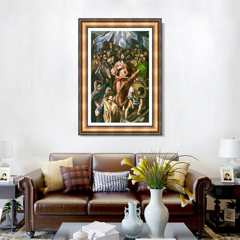 INVIN ART Framed Canvas Art Giclee Print Series#086 by El Greco Wall Art Living Room Home Office Decorations