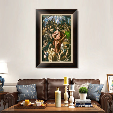 INVIN ART Framed Canvas Art Giclee Print Series#086 by El Greco Wall Art Living Room Home Office Decorations