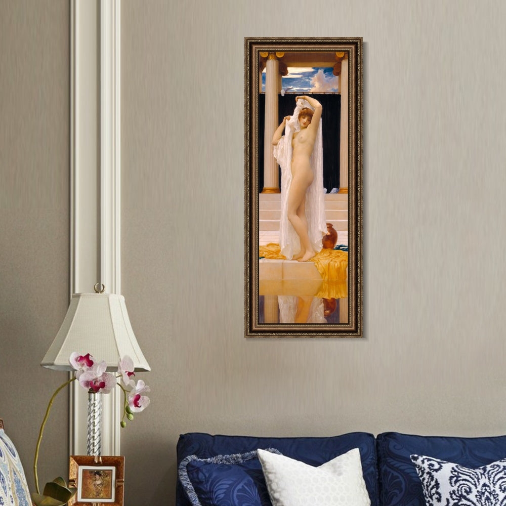 INVIN ART Framed Canvas Art Giclee Print Daedalus And Icarus by Lord Frederick Leighton Wall Art
