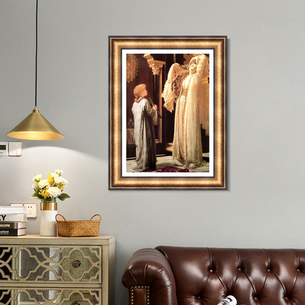 INVIN ART Framed Canvas Art Giclee Print light of the harem by Lord Frederick Leighton Wall Art