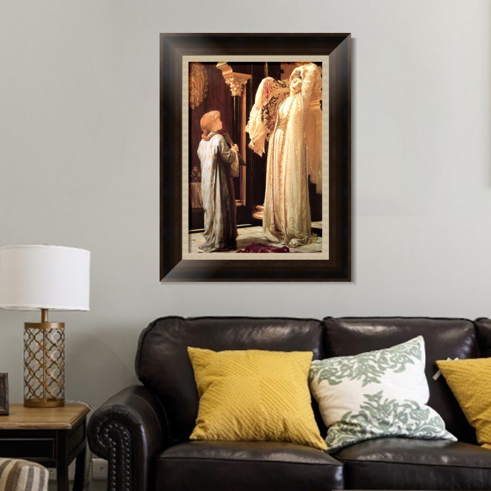 INVIN ART Framed Canvas Art Giclee Print light of the harem by Lord Frederick Leighton Wall Art