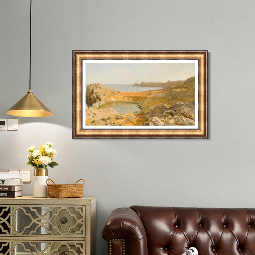 INVIN ART Framed Canvas Art Giclee Print Series#020 by Lord Frederick Leighton Wall Art