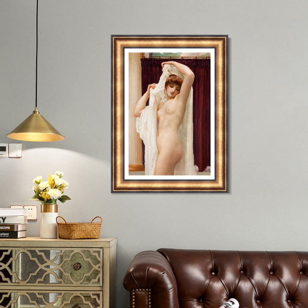 INVIN ART Framed Canvas Art Giclee Print daedalus and icarus#021 by Lord Frederick Leighton Wall Art