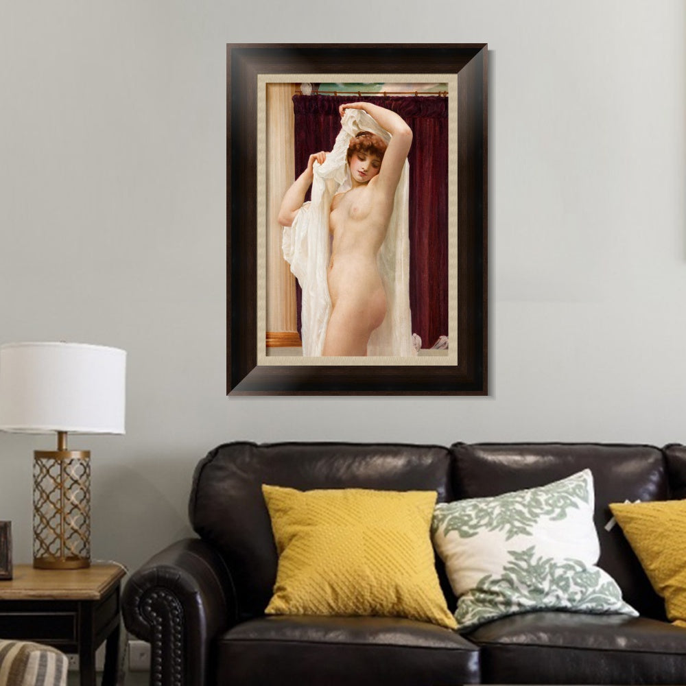 INVIN ART Framed Canvas Art Giclee Print daedalus and icarus#021 by Lord Frederick Leighton Wall Art